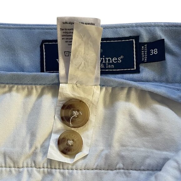 VINEYARD VINES Mens Cotton Chino Club Short Blue Size 38 - Picture 7 of 8